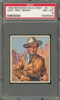 1949 Bowman "Wild West" #H-14 "Don Red Barry" – PSA NM-MT 8 "1 of 1!"